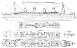 English School Inquiry Into The Loss Of The Titanic Cross Sections Of The Ship