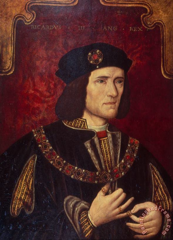 English School Portrait of King Richard III Art Print