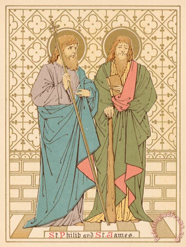 St Philip And St James painting - English School St Philip And St James Art Print