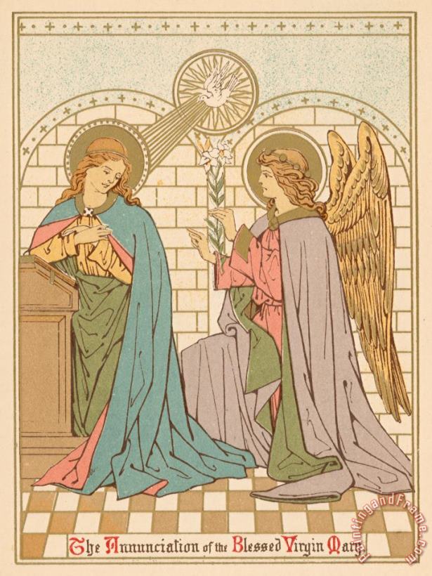 English School The Annunciation Of The Blessed Virgin Mary Art Print