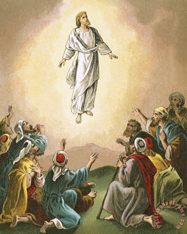 The Ascension painting - English School The Ascension Art Print