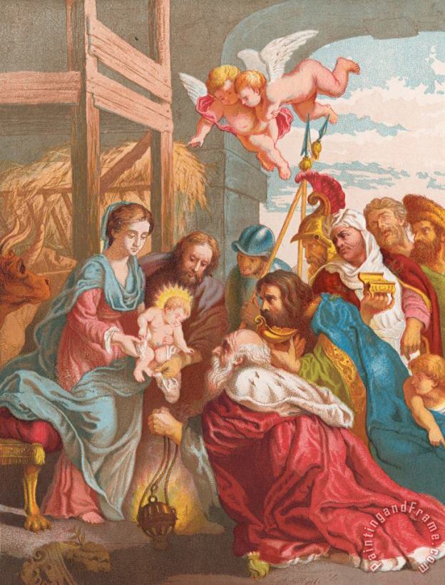 English School The Nativity Art Painting