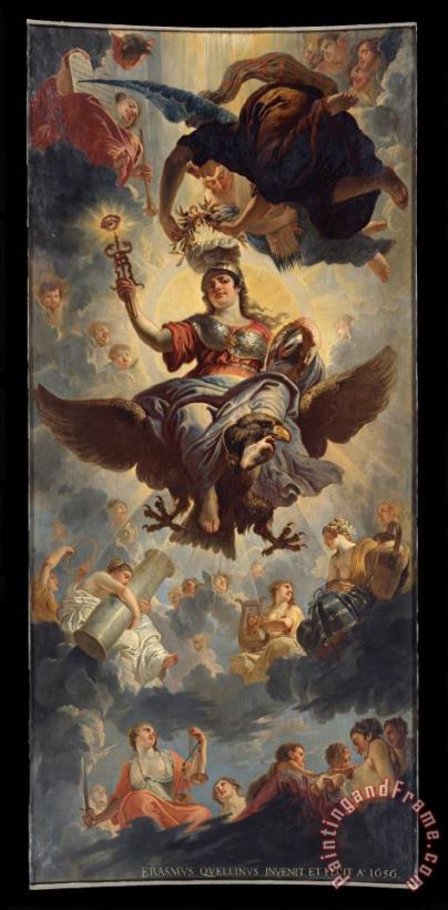 Erasmus Quellinus Ceiling of The Council Chamber Art Painting