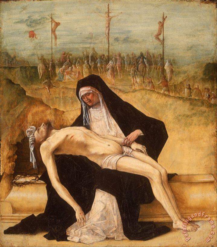 Ercole De'roberti Pieta Art Painting