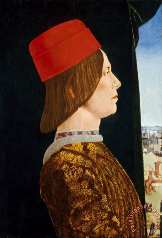 Giovanni II Bentivoglio painting - Ercole de Roberti Giovanni II Bentivoglio Art Print