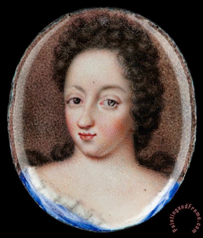 Erik Utterhielm Miniature Portrait of Queen Ulrika Eleonora The Elder, Queen of Sweden 1680 1693 Art Print