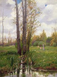 Ernest Le Villain Tree Beside Water