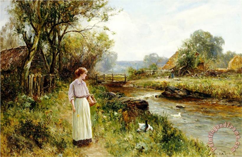 Ernest Walbourn By The River Art Print
