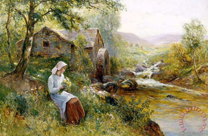The Mill Stream painting - Ernest Walbourn The Mill Stream Art Print