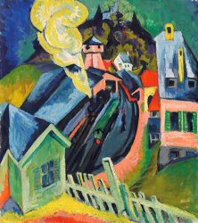 Ernst Ludwig Kirchner Bahnhof Konigstein, 1916