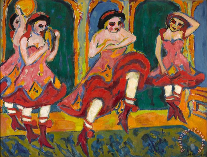 Ernst Ludwig Kirchner Czardas Dancers Art Print