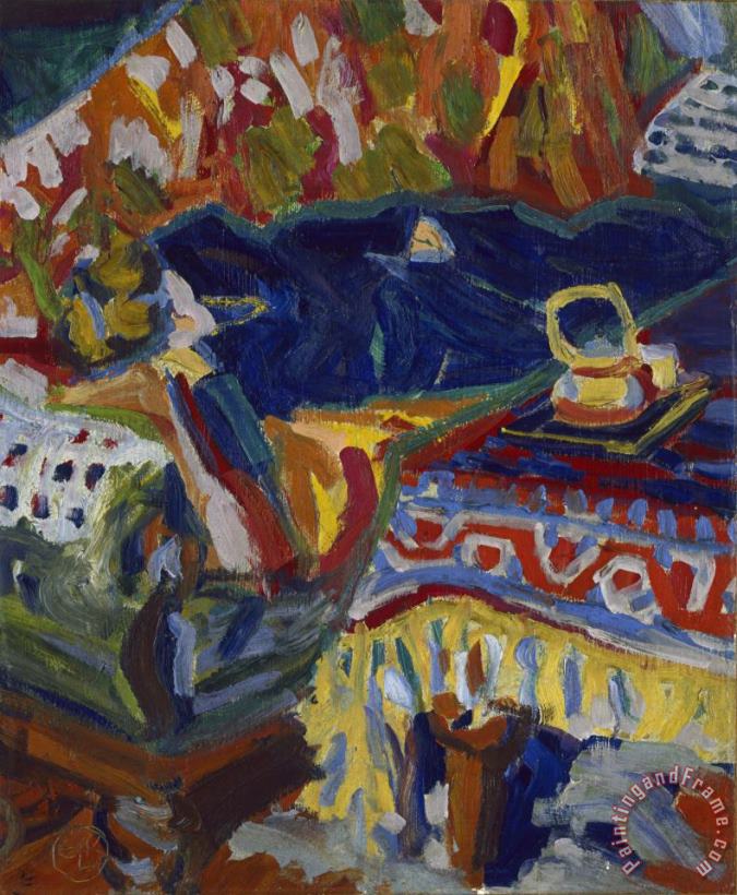 Ernst Ludwig Kirchner Girl Asleep Art Painting