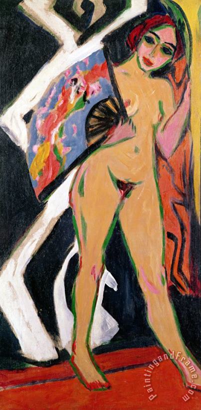 Portrait Of A Woman painting - Ernst Ludwig Kirchner Portrait Of A Woman Art Print