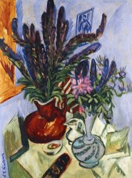 Ernst Ludwig Kirchner Still Life With A Vase Of Flowers