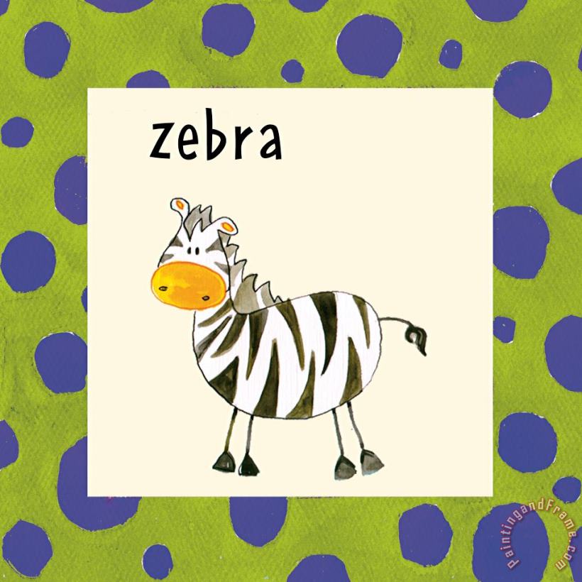 Zebra painting - Esteban Studio Zebra Art Print