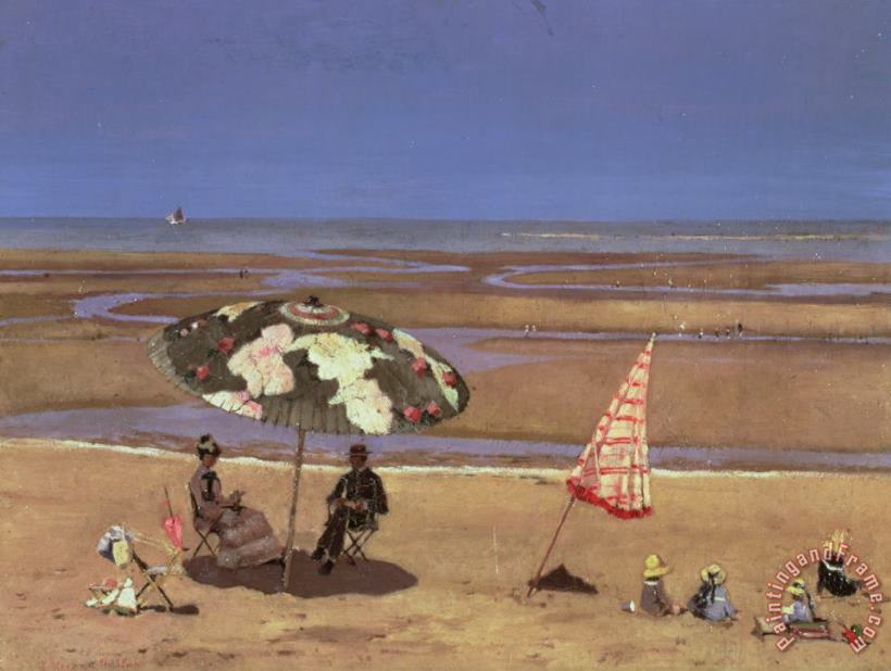 The Beach painting - Etienne Moreau Nelaton The Beach Art Print