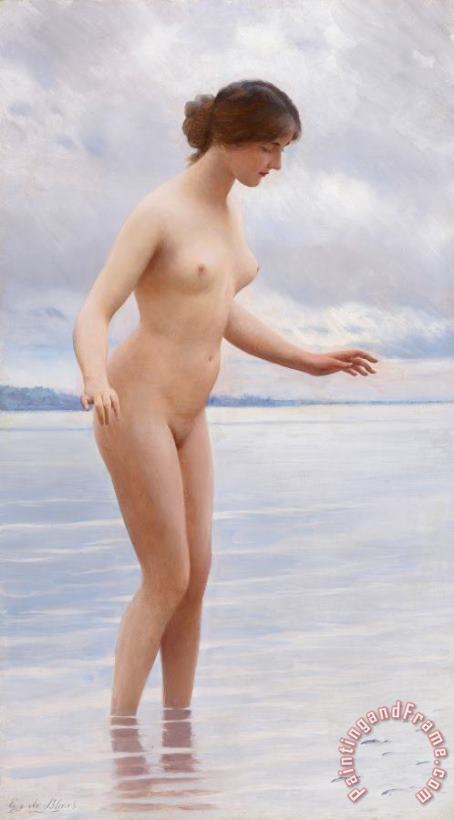 Eugen von Blaas In The Water, 1914 Art Painting