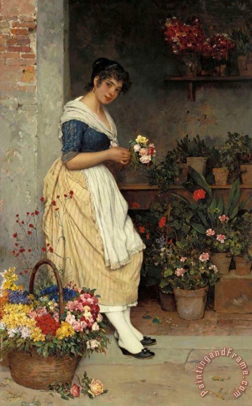 The Fairest Rose painting - Eugen von Blaas The Fairest Rose Art Print