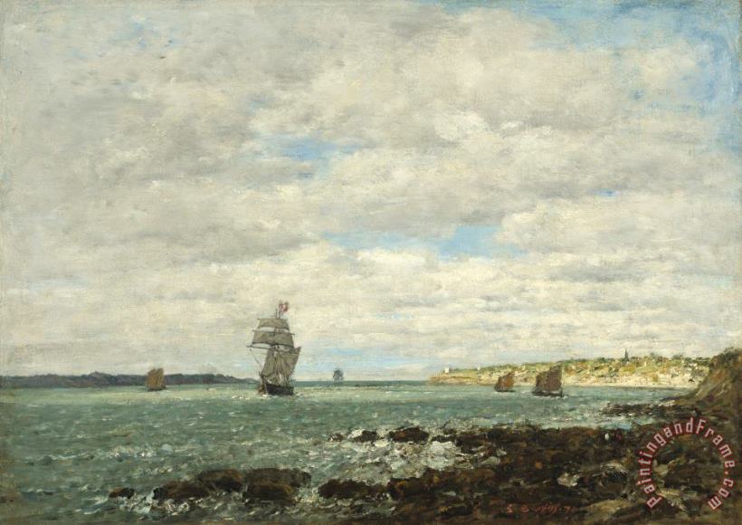 Eugene Boudin Coast of Brittany Art Print