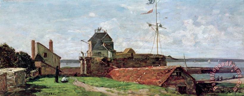 The Francois Ier Tower at Le Havre painting - Eugene Boudin The Francois Ier Tower at Le Havre Art Print