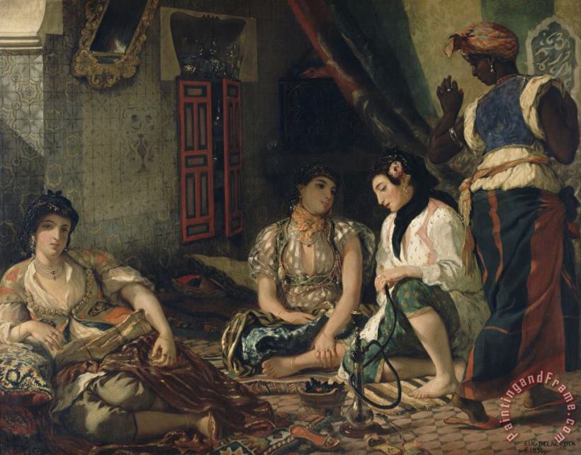 Eugene Delacroix Femmes D'alger Dans Leur Appartement Art Painting