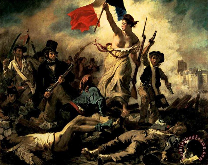 Eugene Delacroix Liberty Leading The People Art Painting