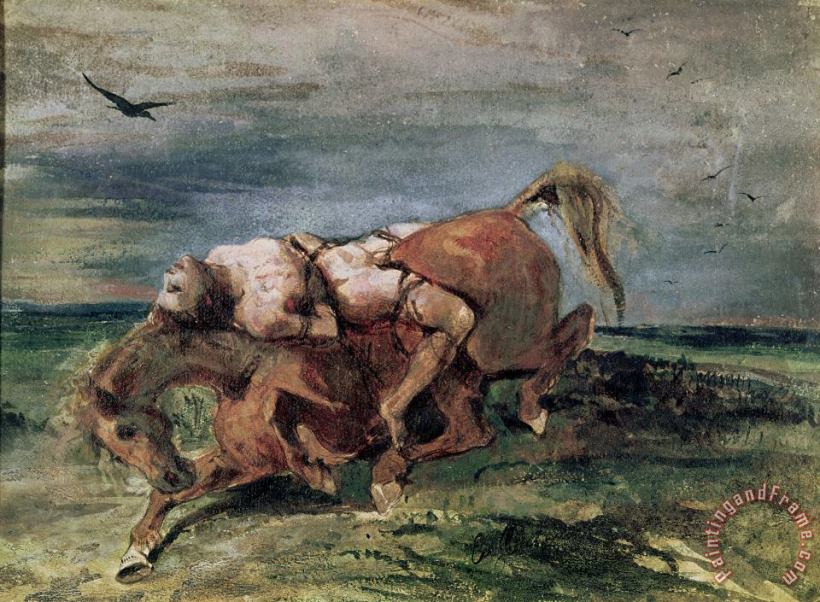 Eugene Delacroix Mazeppa Art Painting