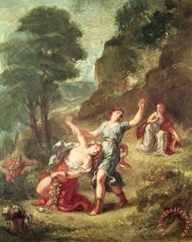 Eugene Delacroix Orpheus And Eurydice, Spring From a Series of The Four Seasons Art Print