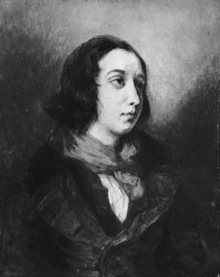 Eugene Delacroix Portrait of George Sand
