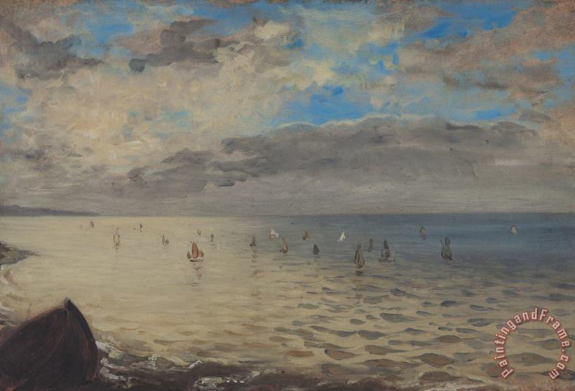 Eugene Delacroix Sea Viewed From The Heights of Dieppe Art Painting