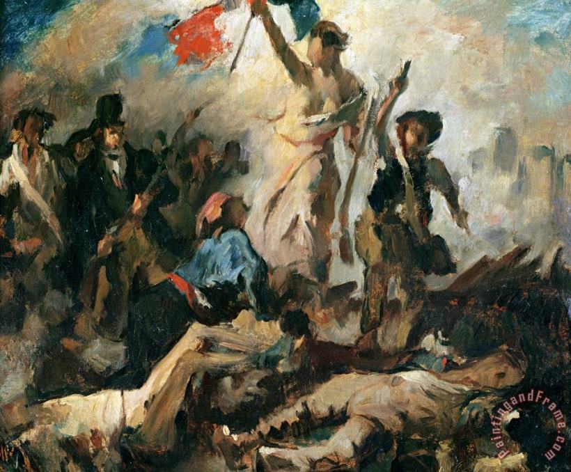 Eugene Delacroix Study for Liberty Leading The People Art Print
