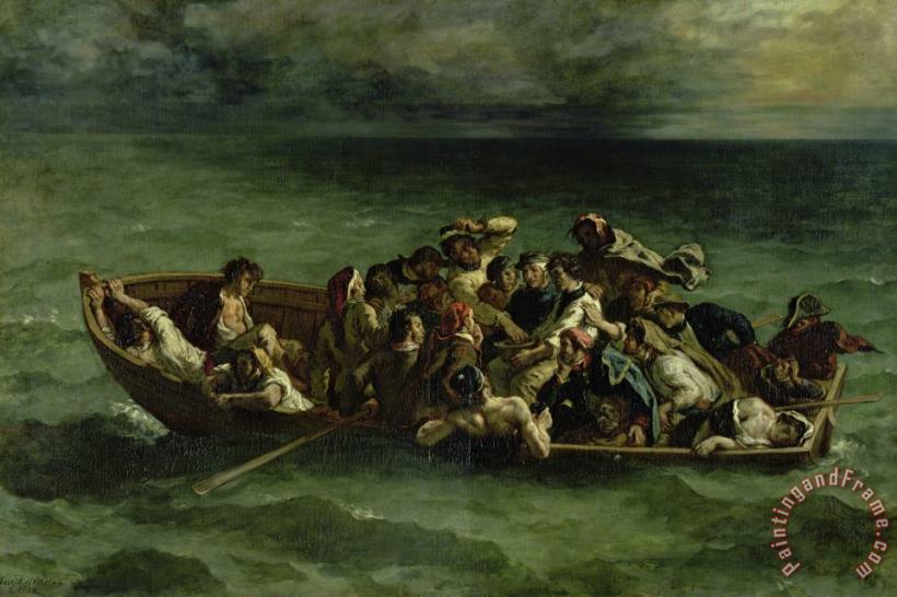 The Shipwreck of Don Juan painting - Eugene Delacroix The Shipwreck of Don Juan Art Print