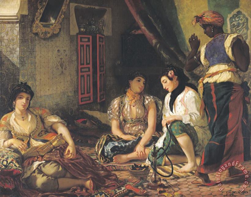 Eugene Delacroix The Women of Algiers in Their Apartment Art Painting
