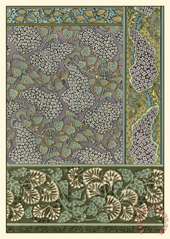 Eugene Grasset Garden Tapestry III Art Print
