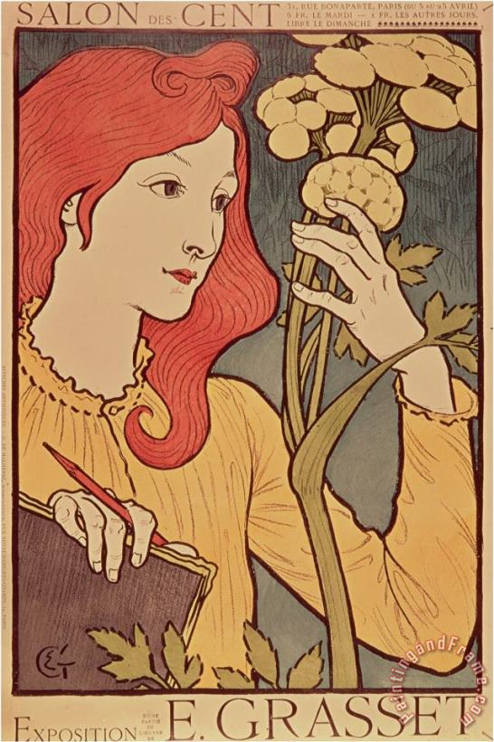 Eugene Grasset Salon Des Cent 1894 Art Print