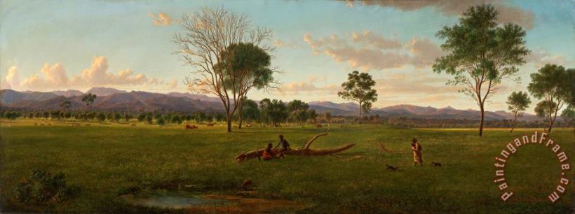 View of The Gippsland Alps, From Bushy Park on The River Avon 2 painting - Eugene Von Guerard View of The Gippsland Alps, From Bushy Park on The River Avon 2 Art Print