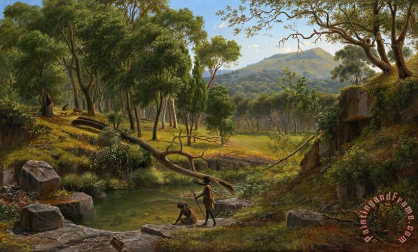 Warrenheip Hills Near Ballarat painting - Eugene Von Guerard Warrenheip Hills Near Ballarat Art Print