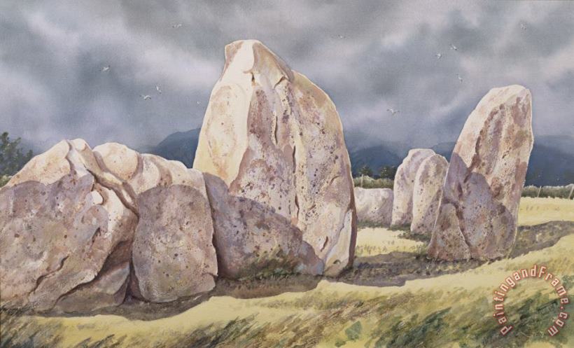 Stones Of Castlerigg painting - Evangeline Dickson Stones Of Castlerigg Art Print
