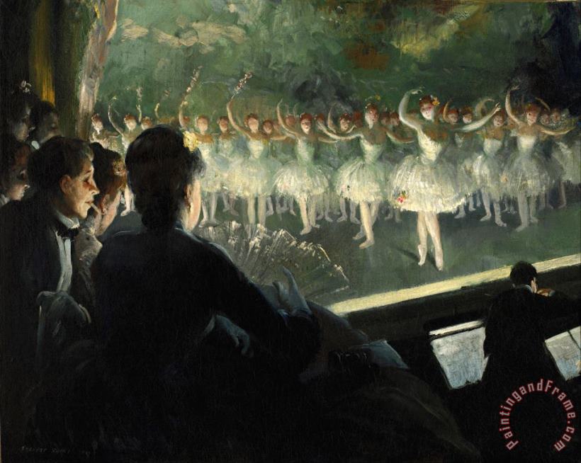 Everett Shinn The White Ballet Art Print