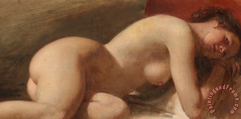 EW Wyon Study of a reclining female nude Art Painting