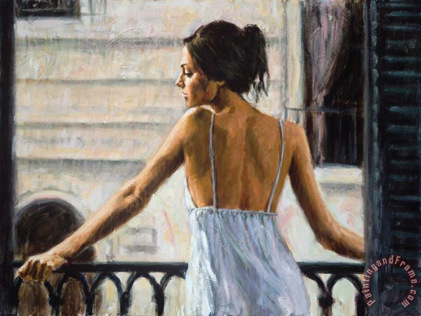 Balcony at Buenos Aires II painting - Fabian Perez Balcony at Buenos Aires II Art Print