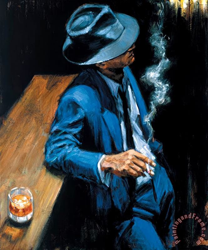 Enjoying The Pleasure of The Night painting - Fabian Perez Enjoying The Pleasure of The Night Art Print