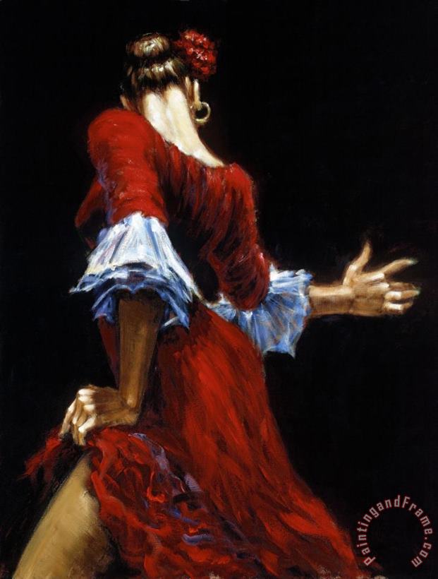 Flamenco Dancer III painting - Fabian Perez Flamenco Dancer III Art Print