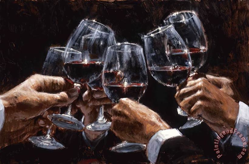 For a Better Life Con Tinto painting - Fabian Perez For a Better Life Con Tinto Art Print