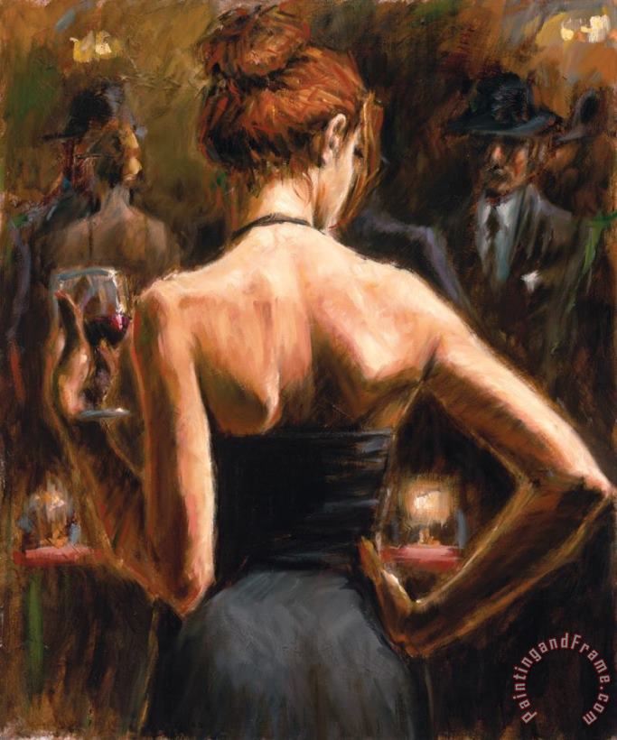 Girl with Red Hair painting - Fabian Perez Girl with Red Hair Art Print