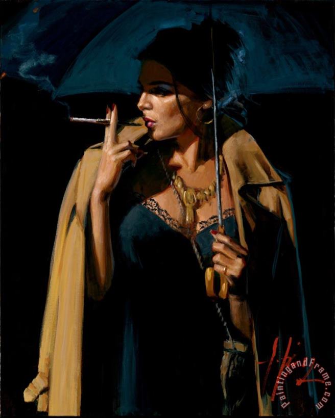 Fabian Perez November Rain Lucy III Art Painting