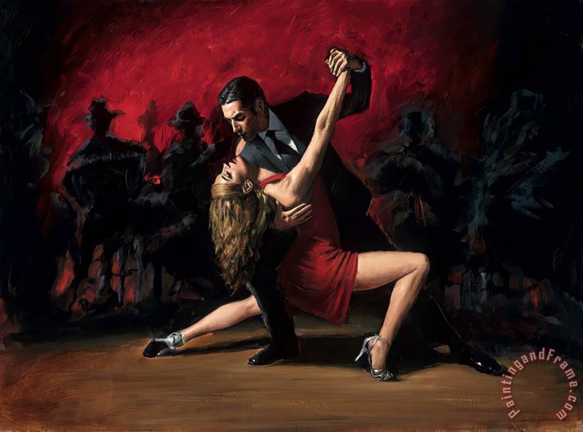 Tango En San Telmo IV painting - Fabian Perez Tango En San Telmo IV Art Print