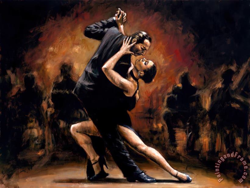 Tango II painting - Fabian Perez Tango II Art Print
