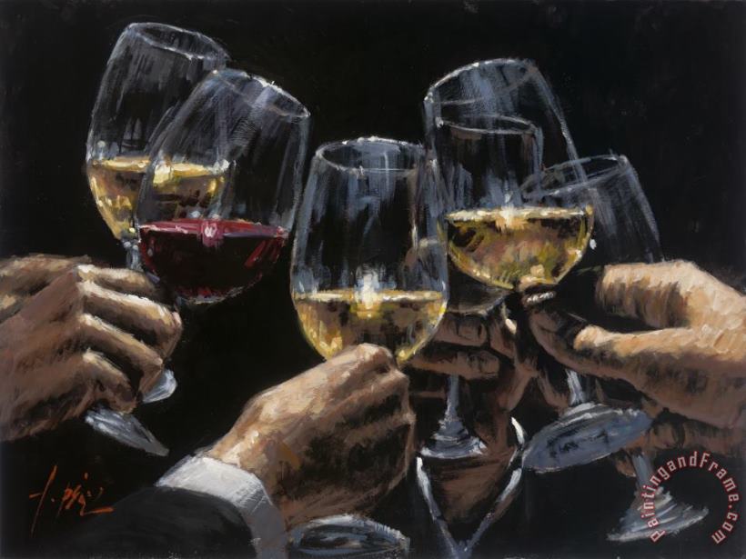 Fabian Perez White And Red Art Painting