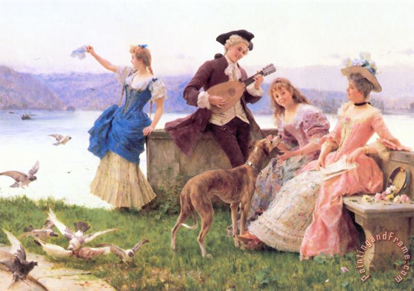A Day's Outing painting - Federico Andreotti A Day's Outing Art Print